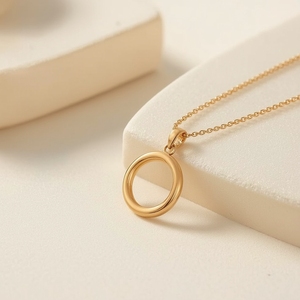 Collar con Colgante Clásico en Forma de Corazón de Oro Blanco de 14K, Diseño Atemporal, Fabricante Personalizado, Venta al por Mayor para Fiestas en Tailandia - Product Image 1