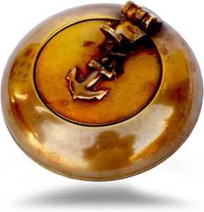 ที่เขี่ยบุหรี่ทองเหลืองวินเทจสำหรับใส่บุหรี่ในกระเป๋าที่เขี่ยบุหรี่แบบทำด้วยมือสลักลายสมอทะเล (เคลือบเงาแบบโบราณ) - Product Image 2