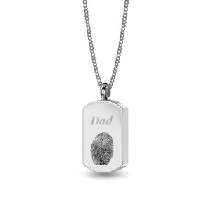 Etiqueta de nombre de latón grabada personalizada para urna de cremación, etiqueta de nombre colgante para cadena colgante, medallón colgante de urna de alta calidad - Product Image 5