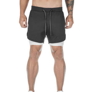 Pantalones cortos de gimnasio para hombre de alta calidad al por mayor con diseño de logotipo personalizado pantalones cortos de compresión de cantidad Lisa pantalones cortos de gimnasio - Product Image 3