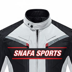 Veste en cuir de moto de course de haute qualité sur mesure à prix de gros, fermeture éclair, veste en cuir de moto avec poche latérale - Product Image 6
