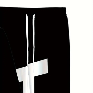 Sweat à capuche d'hiver pour hommes de haute qualité Alphabet élégant dessin impression épais et écologique strass techniques - Product Image 2