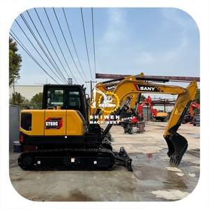 SHIWEN NEW SANY 6 ton <b>excavator</b> <b>tire</b> <b>excavator</b> SY60 SY60c wholesale price SANY SY55 SY35 SY26 SY18 mini excavadora SANY 60 CE - Product Image 1