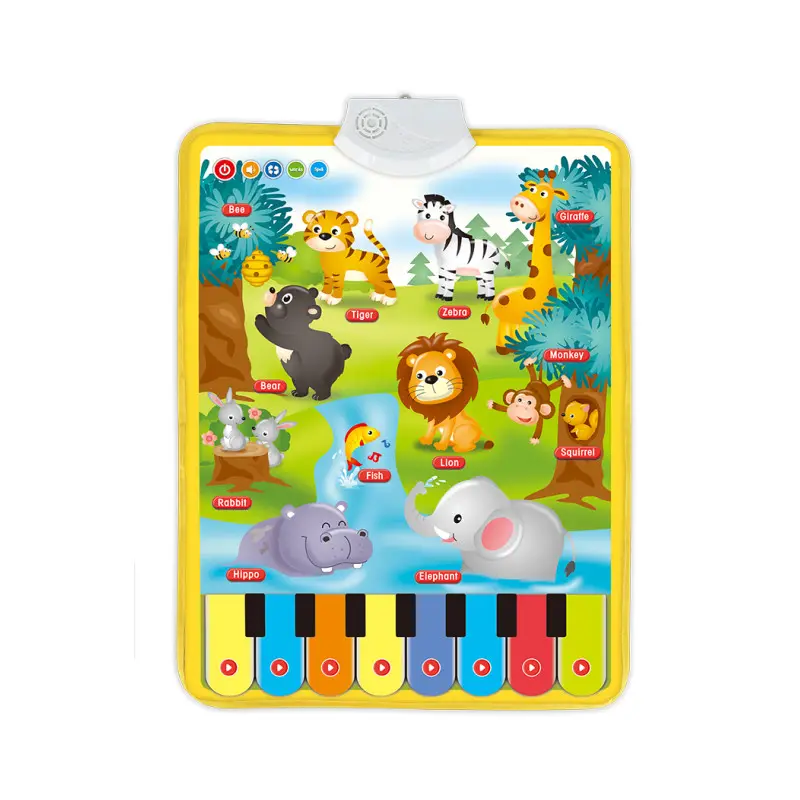 Hot selling giant dancing piano mat 25 button children's electronic keyboard music game pad toy