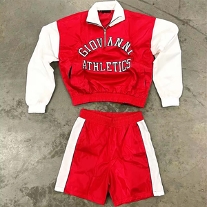 Ensemble de shorts coupe-vent respirants à la mode pour femmes pour vêtements décontractés d'été avec techniques d'impression - Product Image 3