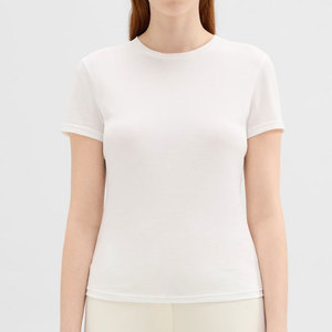 เสื้อยืดคอกลมแขนสั้นสำหรับผู้หญิงเสื้อยืดสีสวย180กรัมเป็นมิตรกับสิ่งแวดล้อม - Product Image 1