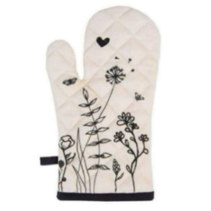 Gants de four classiques 100% coton biologique, résistants à la chaleur, lavables au lave-vaisselle, écologiques, motif imprimé, adaptés au four - Product Image 2