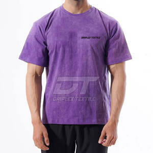 Meilleur design T-shirt délavé à l'acide pour hommes Nouveaux vêtements décontractés T-shirts délavés à l'acide pour hommes - Product Image 6