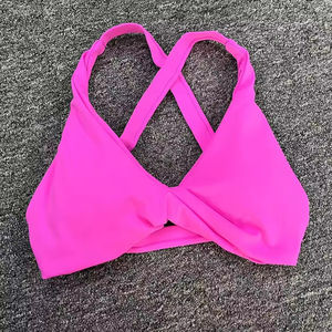 Ladies Soft Breathable Yoga Bra Quick Dry Compression Workout Yoga Twist Sports Bra - Product Image 5