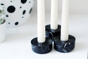 Portavelas de mármol, diferente forma, aspecto moderno, precio al por mayor, portavelas de mármol - Product Image 5