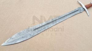 DAMAS FAIT À LA MAIN WRAP CUIR POIGNÉE VIKING ÉPÉE NMT-2544 - Product Image 5