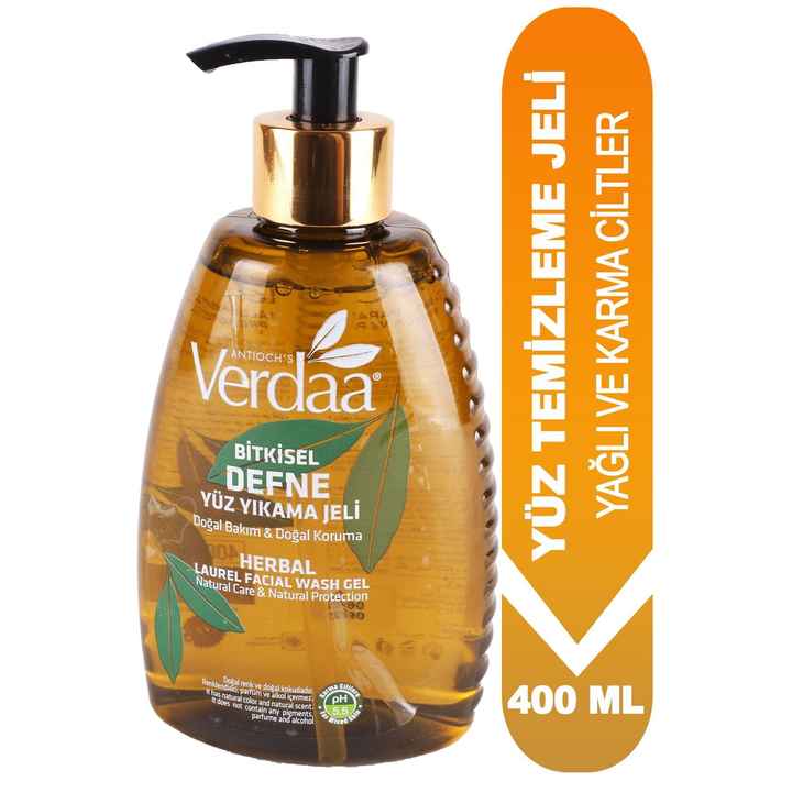 Herbal Laurel Extract Face Wash Liquid Soap 400 Ml Ph 5.5
