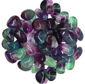 Premium Quality Fluorite Tumbled Stone For Decoration and Healing Properties Available at Wholesale Price