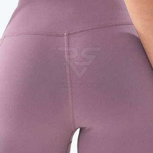 Women's Custom Logo <b>Yoga</b> Set Quick Dry & Breathable Solid Pattern & Elastic Waist Closure New Design - Product Image 6