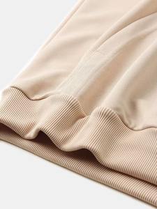 Wholesale Custom Oversize Crew Neck Winter <b>Fleece</b> <b>Sweatshirt</b> for Men Heavyweight Organic Cotton Solid Pattern OEM - Product Image 5