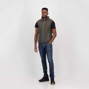 Veste sans manches d'hiver pour hommes, chaude, épaisse, brillante, couleur, design masculin, logo personnalisé, gilet matelassé, manteau en duvet, service OEM - Product Image 4