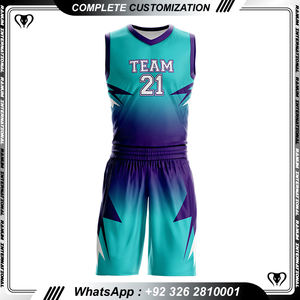 Venta caliente en uniforme de baloncesto Color sólido mejor Material hombres uniforme de baloncesto para adultos - Product Image 6