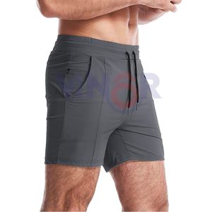 Short d'entraînement de gymnastique personnalisable pour hommes, vêtements de sport en toile à séchage rapide et à coupe ajustée avec motif solide, style décontracté pour la course à pied et le fitness - Product Image 4
