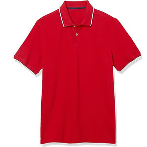 Venta caliente de los hombres casuales para camisetas de polo por encargo al por mayor de alta calidad de algodón de color sólido prendas transpirables - Product Image 2