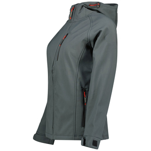 Veste Softshell pour femmes, durable, imperméable, coupe-vent, 100% nylon, activités de plein air, veste décontractée à capuche, parfaite pour les voyages - Product Image 3