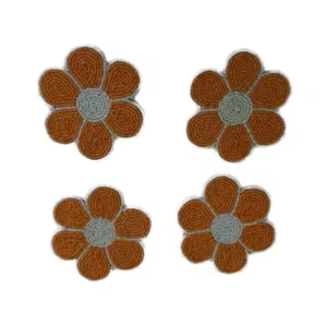 Sous-verre brodé perlé Design de fleurs Mandala Coaster Set avec base en liège pour vaisselle par MD Handicrafts - Product Image 4