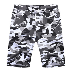 Pantalones cortos deportivos de verano OEM High Street para hombre Método de tejido no tejido personalizado liso informal superventas - Product Image 1