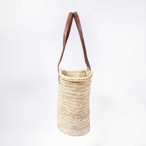 Sac fourre-tout d'épaule en paille tressé à la main, ouvert, à deux anses, imperméable, avec doublure en polyester, capacité 3L+, pour la plage et les voyages - Sac à main tendance - Product Image 3