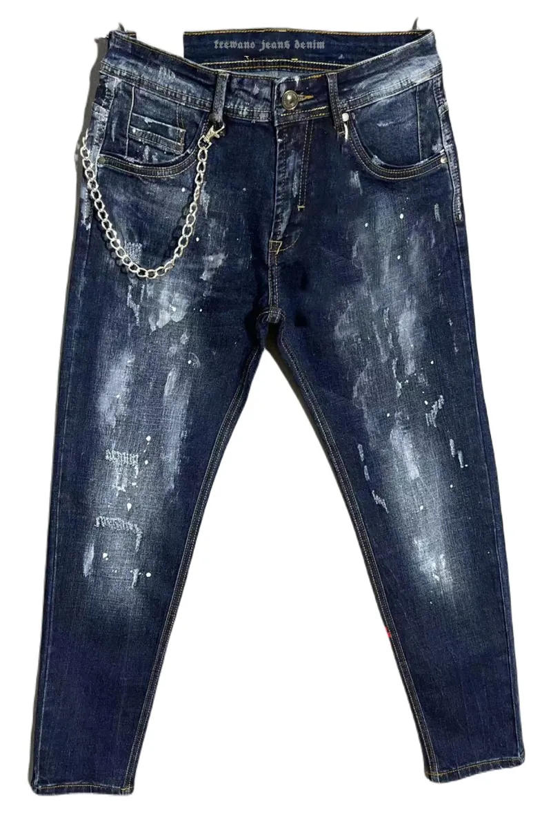 Jeans denim pria, kualitas tinggi katun Streetwear Custom Jeans untuk pria kualitas tinggi Denim buatan Italia streetwear jeans
