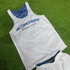 Ensemble de maillots de basket-ball réversibles pour hommes, design tendance, prix de gros personnalisés, uniforme de basket-ball - Product Image 4