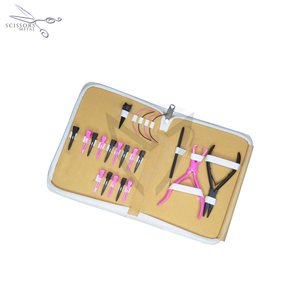 Kit d'outils d'extension en acier inoxydable professionnel pour les salons, utilisation professionnelle, aiguille à boucle et pinces avec jeu de pinces - Product Image 5
