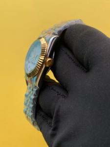 Reloj de pulsera analógico automático mecánico de acero inoxidable de dos tonos de 36mm para mujer, hechos en Suiza relojes de moda, vendedor, oferta especial - Product Image 3