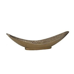 Metal Aluminio Oro Ovel Barco Cuencos Nueces Ensalada Frutas Propósitos de cocina - Product Image 1