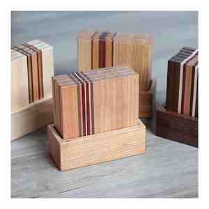 Conception personnalisée fabriquée en Inde Coaster Accessoires Fabricant et exportateur de forme personnalisée en bois de noyer avec qualité d'exportation - Product Image 5