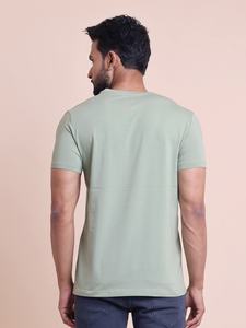 T-shirt confortable à manches courtes pour tous les jours avec col rond Durable Basic Extensible 100% coton pour les occasions décontractées - Product Image 6
