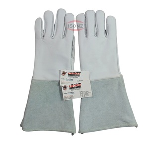 Gants de soudage ISONZ 750 en cuir de vachette de qualité supérieure, pour soudage à l'argon, avec doublure en coton, résistants à la chaleur, pour travaux en acier et en extérieur - Product Image 5