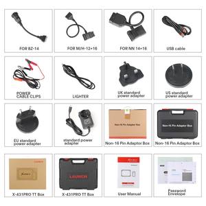 原装推出X431 <span class=keywords><strong>PRO</strong></span> TT全系统双向扫描工具DBSCar VII连接器37 + 所有汽车复位，ECU在线编码 - Product Image 6