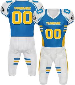 Prix de gros 100% polyester dernière conception maillot de football américain nouveau style uniforme de football américain à séchage rapide pour les jeunes - Product Image 6