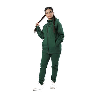 Chándal de mujer personalizado de alta calidad al por mayor chándal de mujer de alta calidad cantidad mínima logotipo personalizado chándal con cremallera OEM para niñas - Product Image 1