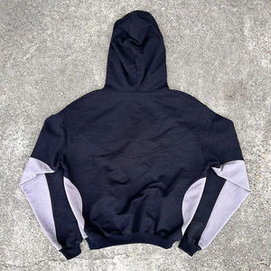 AS Sudadera con capucha de gran tamaño personalizable 100% algodón orgánico con marca y embalaje personalizados Sudadera con capucha de Terry francés - Product Image 4