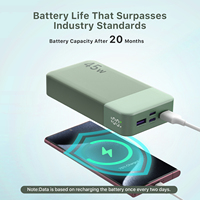 NOBIS Siap Kirim Power Bank 45W 20000Mah E-commerce Terlaris Gaya Bisnis Ramping Powerbank Portabel untuk Semua Ponsel