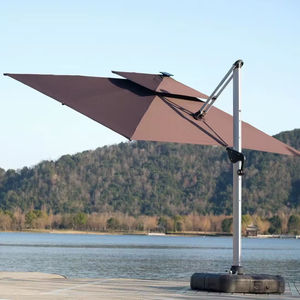 Gran oferta, paraguas Rectangular romano con energía Solar, paraguas Led para pesca al aire libre, paraguas de carga eléctrica, Patio blanco - Product Image 1