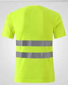 Camisetas de seguridad laboral reflectantes de manga corta personalizadas con cinta reflectante Ropa de trabajo de alta visibilidad de seguridad minera de fábrica - Product Image 4