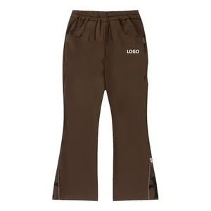 Nouvelle mode unisexe 400gsm pull Flare bas pantalon à capuche ensembles hommes bouffée imprimé DTF transfert de chaleur Logo coupe ample hiver - Product Image 3