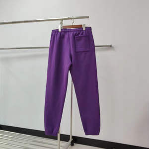 กางเกงวอร์มผ้าฝ้ายขาตรงปักลายผ้าฟลีซผ้าฝ้ายวินเทจใส่เป็นกรด - Product Image 5