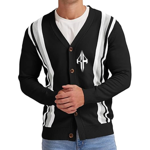 Nuevo Top Venta al por mayor de lana/Material acrílico de alta calidad con logotipo personalizado Nuevo diseño Cárdigan para hombre Suéter de invierno de ATLANTIC - Product Image 4