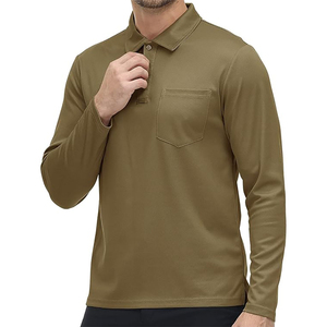 Manufacturer Men Quick Dry Polo Long Sleeves <b>Shirt</b> Polyester Moisture Wicking Lightweight Casual T <b>Shirt</b> Short Sleeve Wholesale - Product Image 2