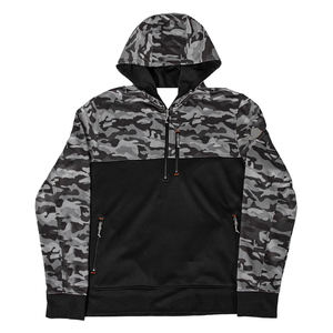 Sweat à capuche ample et confortable à fermeture éclair pour hommes Vente en gros Fabricant d'usine Sweat à capuche à demi-fermeture éclair pour hommes - Product Image 6