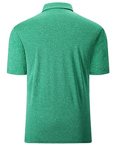 Camiseta de Manga Corta para Hombre, Cuello Redondo, Color Azul Marino, Corte Regular, Color Sólido, Transpirable, Tejido Piqué, 100% Algodón con Spandex, 220g, Casual - Product Image 6