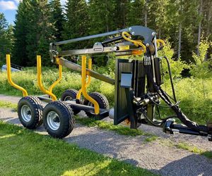 Remolque forestal de 5 toneladas con eje de componentes de núcleo de grúa para transporte de troncos - Product Image 5