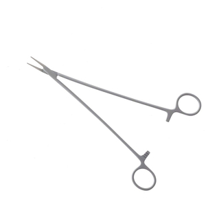 Pinzas de aguja Debakey, soporte de aguja Manual de acero inoxidable con acabado de arena de 8 pulgadas, pinzas de sala de cirugía rectas delicadas - Product Image 1